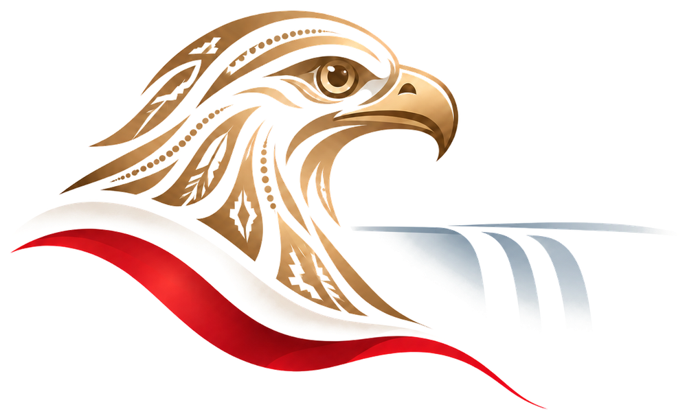 Symbol marki Kanada po polsku — orzeł